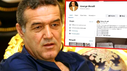 Escrocherie pe Facebook! Ce s-a întamplat după ce un bărbat s-a dat drept Gigi Becali și a promis premii de sute de mii de euro