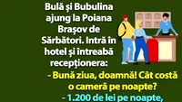 BANC | Bulă și Bubulina ajung la Poiana Brașov de Sărbători: Cât costă o cameră!