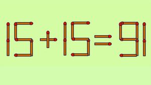 Test IQ cu chibrituri | Corectați 15 + 15 = 91, mutând un singur băț