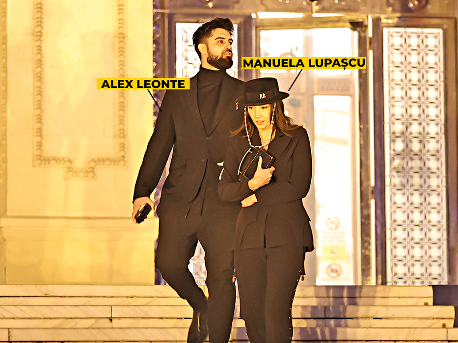 Alex Leonte și Manuela Lupașcu au decis, probabil, că e mai bine să nu stea tot timpul unul lângă altul / (Sursa: CANCAN.RO)