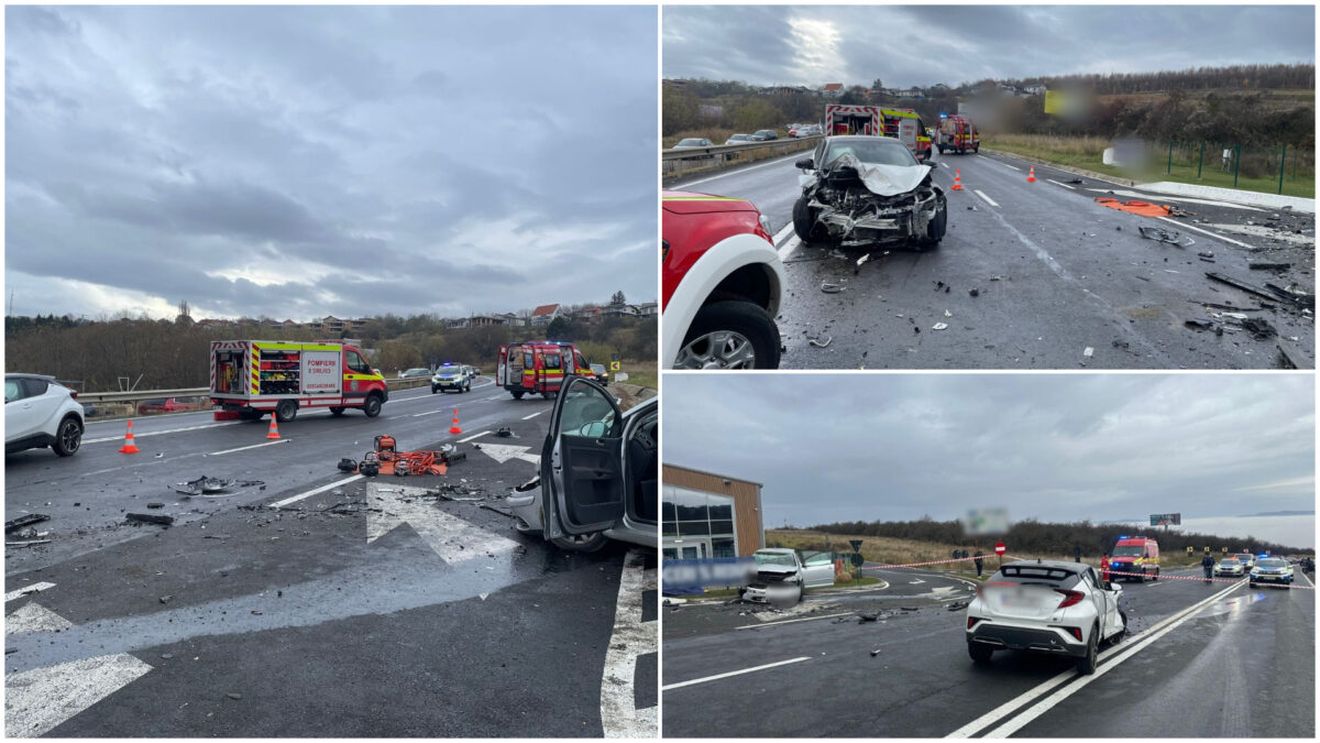 Tragedie în Cluj! Un mort și trei răniți, după ce o mașină a derapat pe contrasens