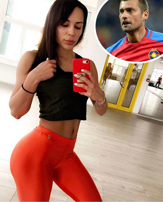 Imagini fierbinţi cu cea mai sexy soţie de fotbalist. Nevasta lui Gabi Tamaş, pozată într-o poziţie de infarct!