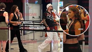 Yasmin e noua iubită a lui Florin Ristei! S-au ferit, dar au luat bilete la film, suc și popcorn împreună! Avem imaginile exclusive