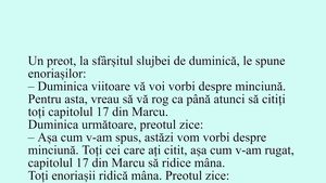 BANCUL ZILEI | "Duminica viitoare vă voi vorbi despre minciună"