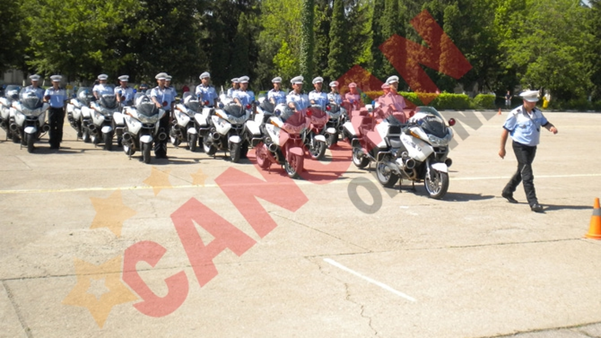 Motociclistii politiei au luat lectii