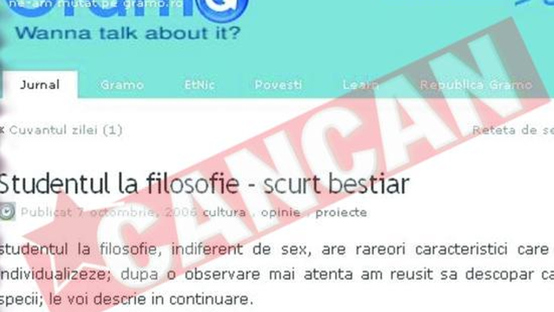 Filosoful pervers loveste din nou!