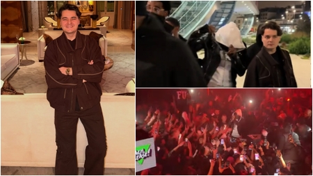 Selly și Playboi Carti, flancați de bodyguarzi după after party-ul din Paris! Imagini epice cu concertul artistului de la Gate Club