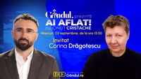 „Ai Aflat! cu Ionuț Cristache” începe miercuri, 2 septembrie, de la ora 15.00, live pe Gândul. Invitată: Corina Drăgotescu