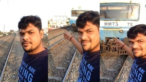 A vrut selfie cu trenul si s-a apropiat prea mult. Ce s-a intamplat cu acest tanar disperat dupa Like-uri VIDEO