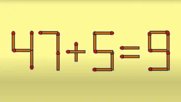 Test IQ exclusiv pentru genii | Corectați 47+5=9, mutând un singur chibrit!