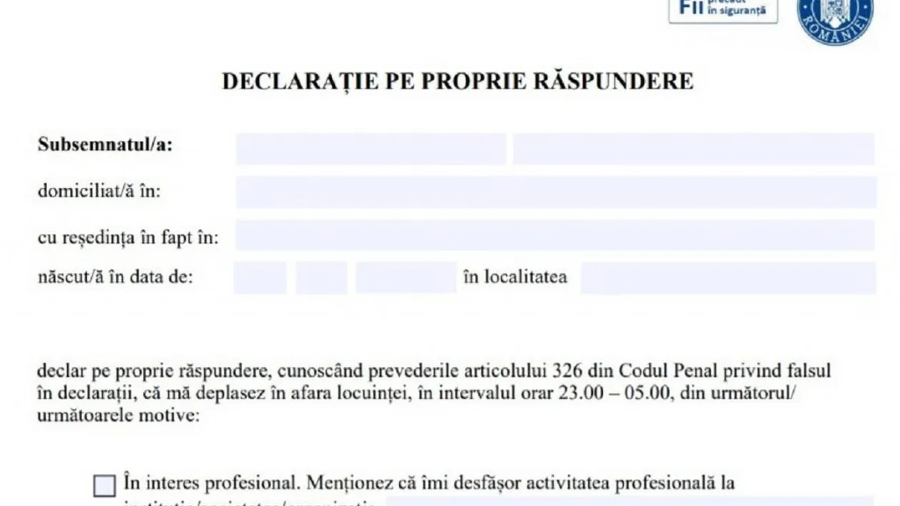 Râzi cu lacrimi! Ce motive hilare au invocat românii, pentru lipsa declarației pe propria răspundere
