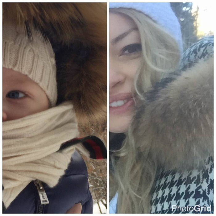 Valentina Pelinel, împreună cu Milan Cristian, fiul ei şi al lui Cristi Borcea