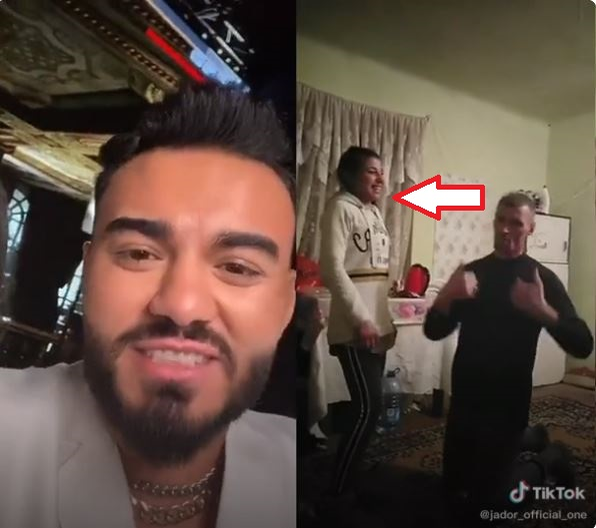 Cântărețul Jador l-a “taxat” pe Ionuț Bodi într-o filmare, după ce a aflat că el și “Regina” TikTok nu mai formează un cuplu © TikTok