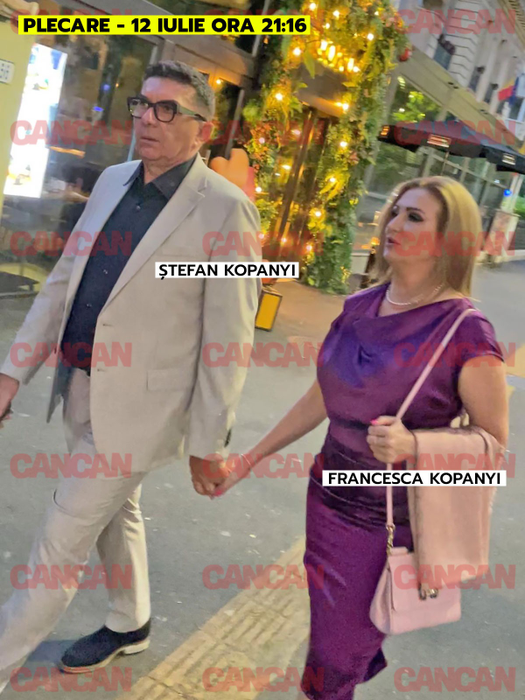 Ștefan Kopanyi și soția lui, Francesca, au luat masa cu premierul.