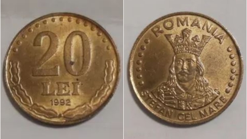 O mai ai acasă? Prețul ireal la care se vinde o monedă de 20 de lei din 1992