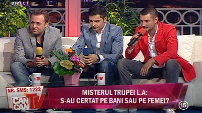 VIDEO Baietii de la L.A. s-au reunit in platoul CANCAN TV! Vezi care a fost motivul pentru care au decis sa nu mai cante impreuna