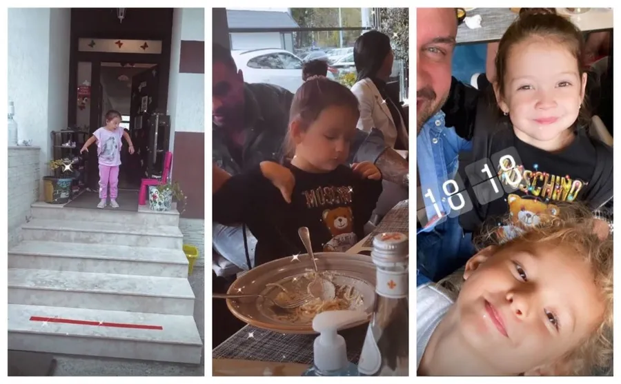 Ieri, Bianca Drăgușanu și Alex Bodi au luat masa în oraș împreună cu fiicele lor, dar și câțiva prieteni © Instagram Stories