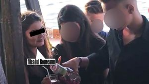 A avut un paharnic tot timpul de-a dreapta sa! Fiica lui Boureanu, o nouă escapadă bahică, în club!