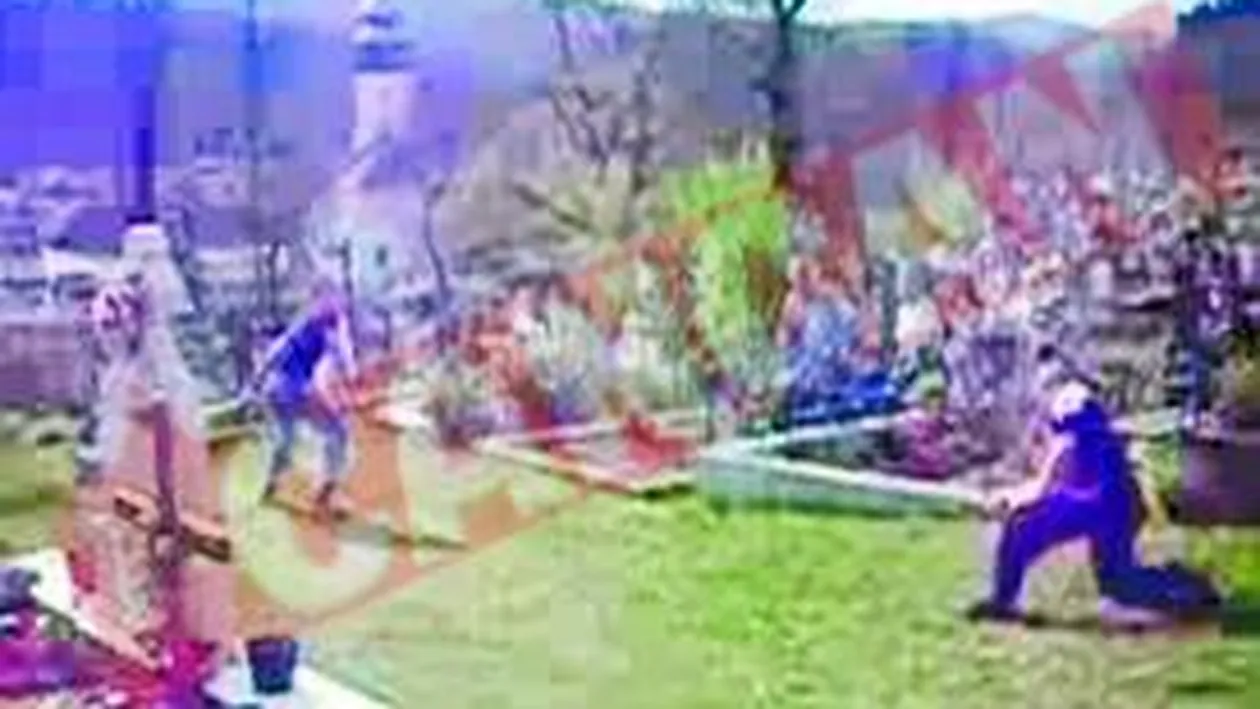 Joaca oina in cimitir