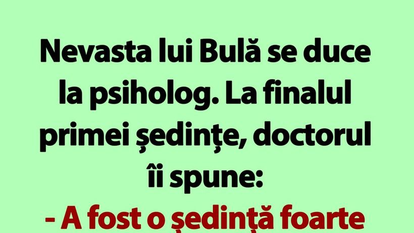 BANC | Bulă, Bubulina și psihologul