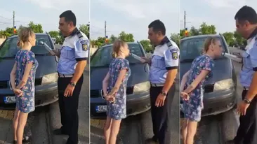Gestul făcut de această femeie din Galați după ce a fost pusă să sufle în alcooltest. VIDEO VIRAL