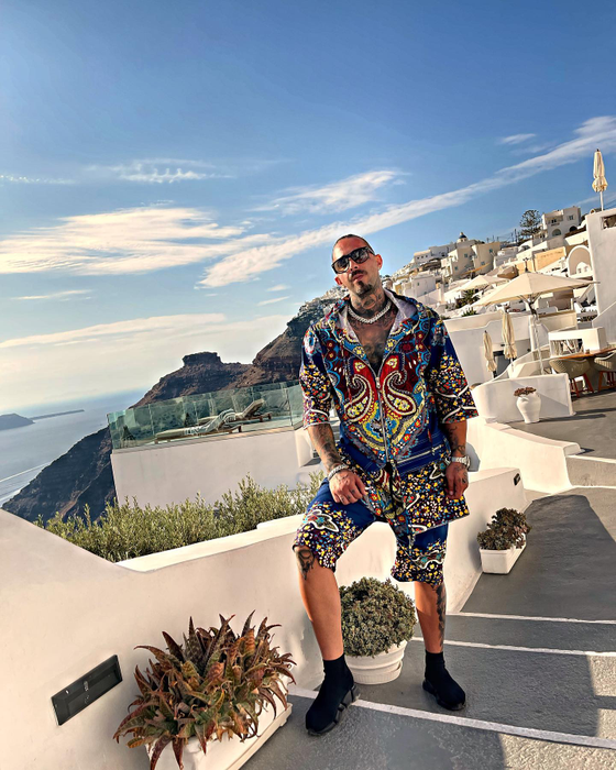 Cornel Oană, vacanță în Santorini / Sursă foto: Facebook
