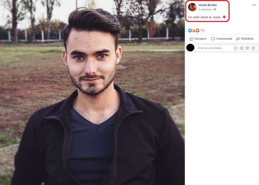 Acesta este ultimul mesaj postat de Vasile Burtea înainte să își ia viața © Facebook