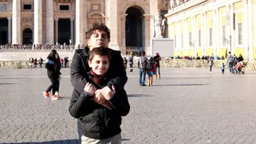 Marius Mihalache a fost in vacanta la Roma cu fiul sau!