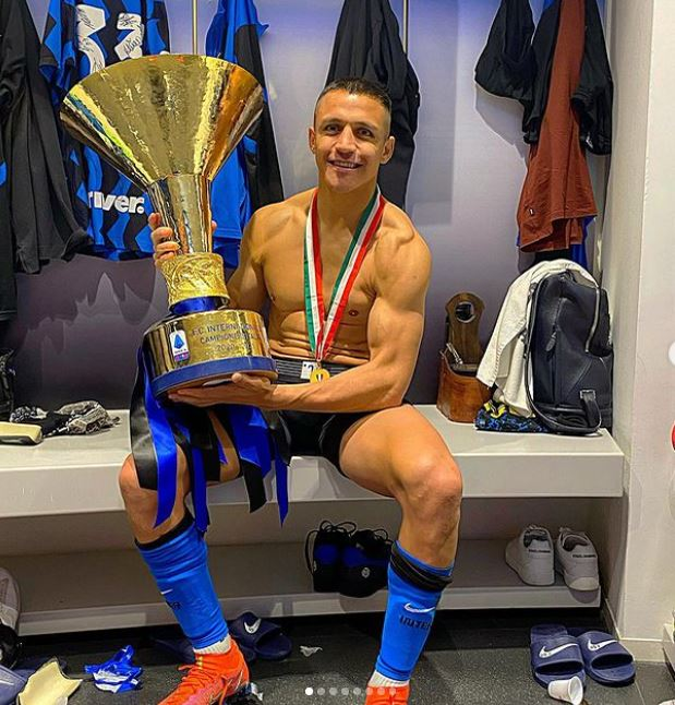 Alexis Sanchez, campion cu Inter (foto instagram)
