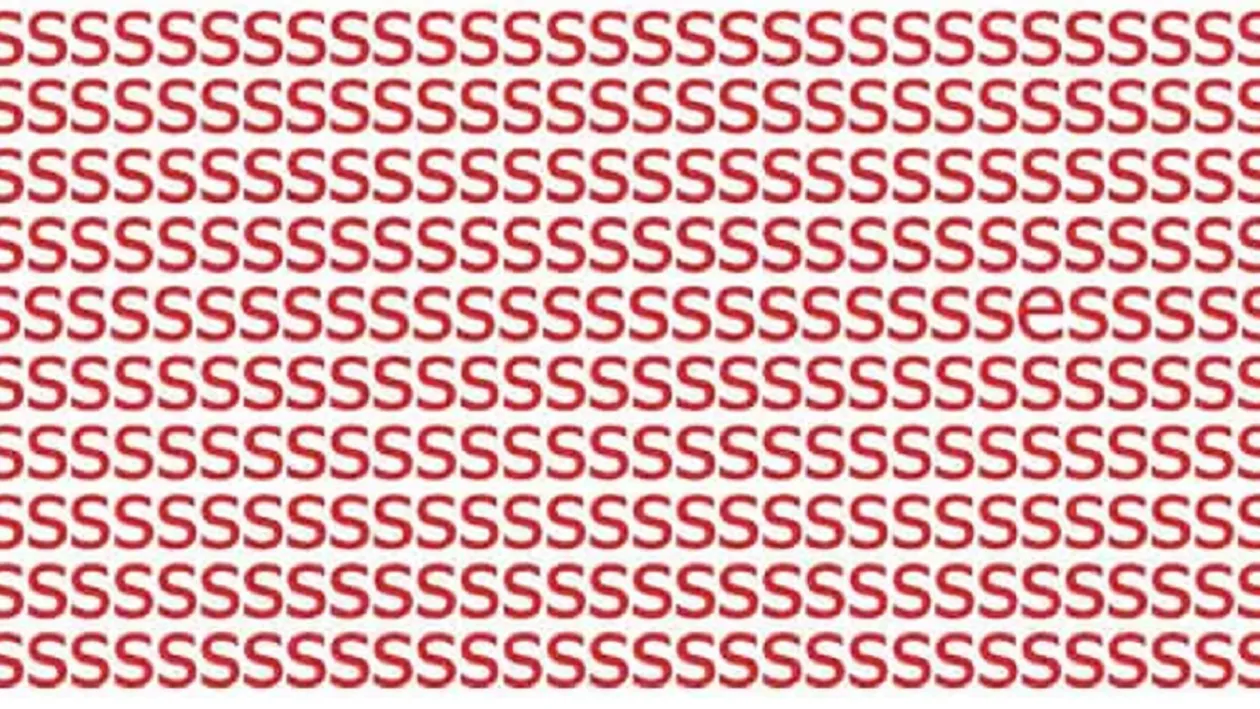 Iluzie optică | Doar 10 % dintre oamenii care privesc această imagine vor descoperi unde este ascunsă litera e