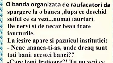 BANC | O bandă dă o spargere la o bancă și găsesc în seif numai iaurturi: Unde-s banii?