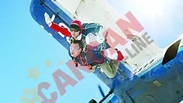 Si-a rupt gatul la aterizare