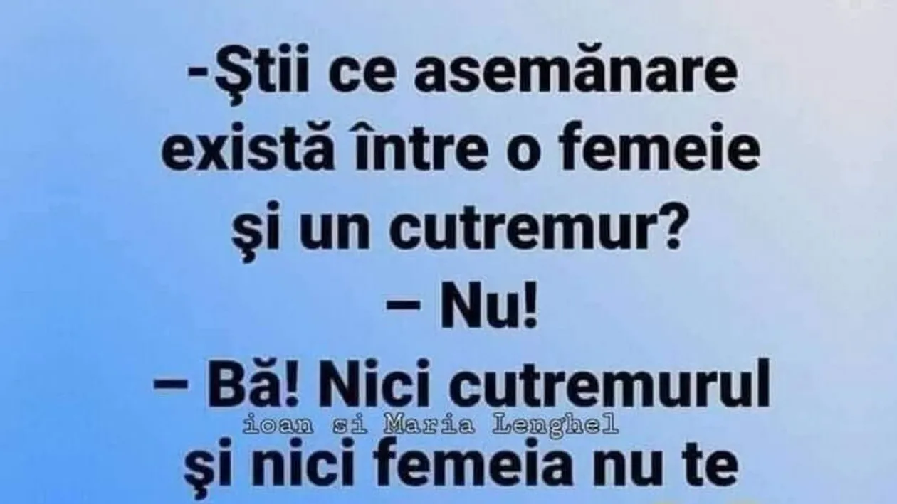 BANCUL ZILEI | Ce asemănare există între o femeie și un cutremur