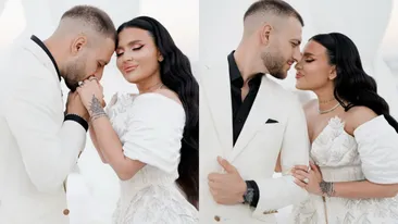 Oana Radu și Șerban Balaban s-au căsătorit! Primele imagini cu artista în rochie de mireasă