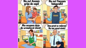 Test de logică | Care dintre acești 4 oameni a furat portofelul din supermarket?