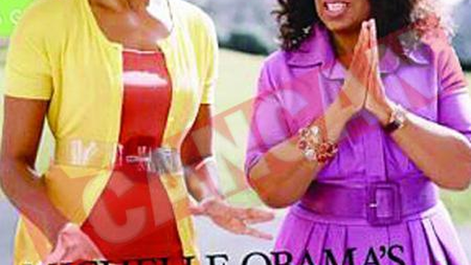 Oprah imparte coperta cu Michelle