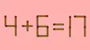 Test de inteligență | Mutați un singur chibrit pentru a corecta 4 + 6 = 1