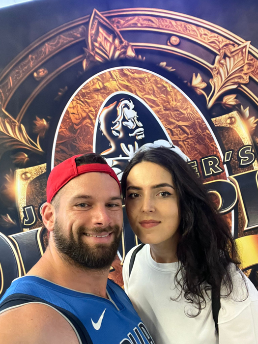 Florin Damșa și iubita lui, pe care a cunoscut-o la sală