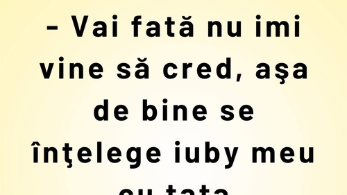 BANCUL ZILEI | "Iuby" și tata