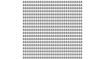 Test de inteligență | Nu toate cifrele din imagine sunt 8. Identificați-o pe cea diferită!