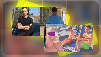 Ultima fotografie a celor doi frați, înainte de tragedia de la Olimp. Imaginea trimisă mamei cu puțin timp înainte