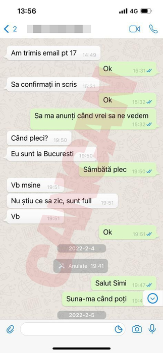 O parte a discuție dintre Iosif Nicoară și Cristian Birlic
