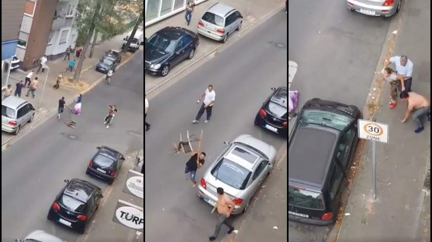 Bătaie între două clanuri din România, pe străzile din Germania! VIDEO