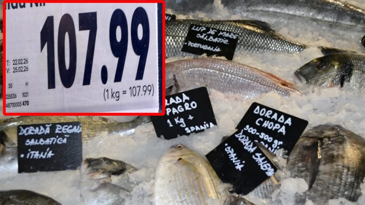 Peștele banal devenit mai scump decât somonul. Costă 107.99 lei/kg în magazinele Kaufland din România