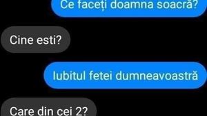 BANCUL ZILEI | "Ce faceți, doamna soacră?" "Cine ești?"
