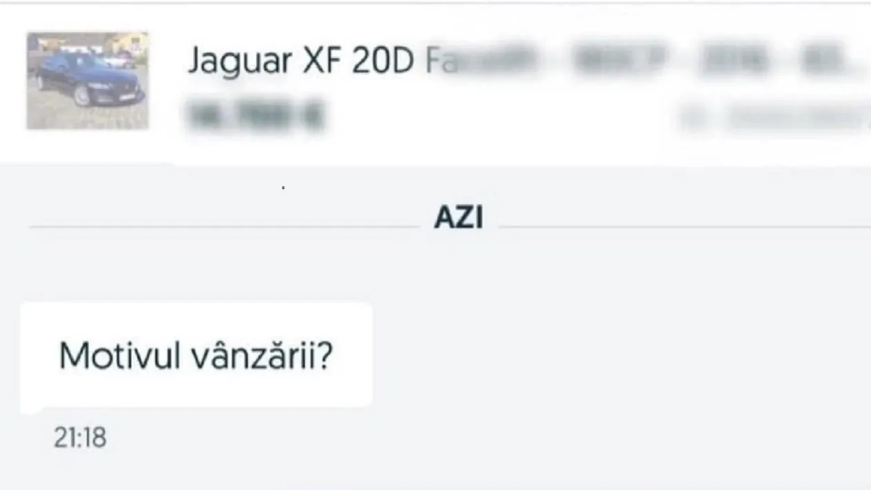 Răspunsul viral al unui bărbat care îşi vinde bolidul pe OLX, când a fost întrebat de motivul vânzării: Vreau să îmi cumpăr ceva mai puternic, să...