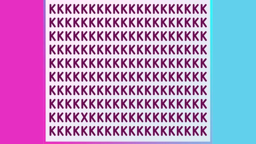 Test de perspicacitate | Nu toate literele din această poză sunt „K”. Identificați-o pe cea diferită!