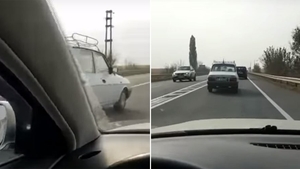 Un șofer de Volkswagen a filmat totul! Inclusiv kilometrajul! Cu ce viteză l-a depășit o Dacie 1310, în drum spre Bacău
