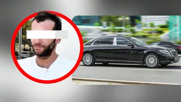 Scene ca în filmele cu mafioți, în Capitală. Temutul interlop, prins înarmat, într-un Maybach blindat