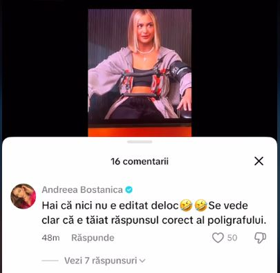 Comentariul Andreei Bostanica la raspunsul Iulianei Beregoi